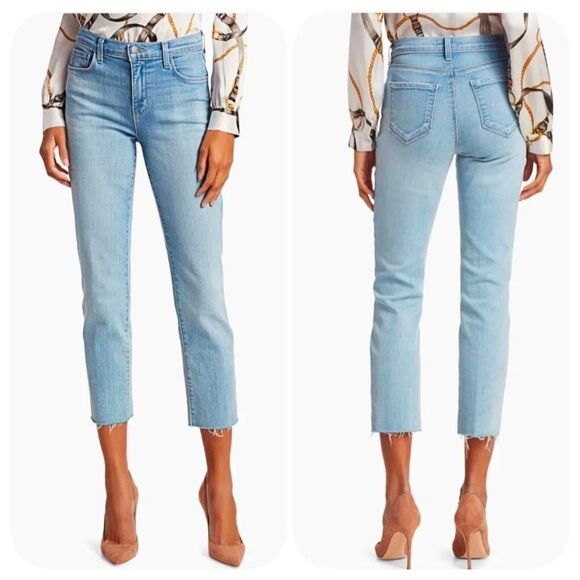NWT L'AGENCE Sada High-Rise Crop Slim Jeans Size 29 - Picture 1 of 10